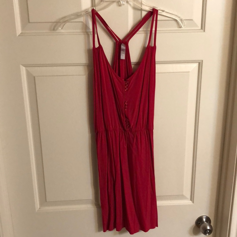 Red Pink casual dress